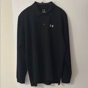 Under Armour Men's Classic Black Long Sleeve Polo